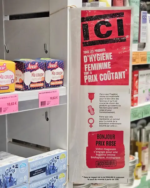 Vos protections hygiéniques féminines à prix coûtant